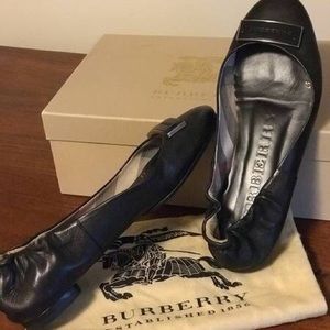 Authentic Burberry ballet leather flats